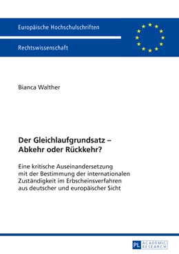 Abbildung von Walther | Der Gleichlaufgrundsatz – Abkehr oder Rückkehr? | 1. Auflage | 2013 | 5531 | beck-shop.de