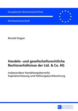 Abbildung von Kagan | Handels- und gesellschaftsrechtliche Rechtsverhältnisse der Ltd. & Co. KG | 1. Auflage | 2013 | 5466 | beck-shop.de