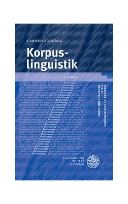 Abbildung von Scherer | Korpuslinguistik | 2. Auflage | 2014 | 2 | beck-shop.de
