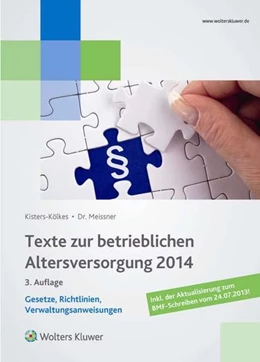 Abbildung von Meissner | Texte zur betrieblichen Altersversorgung 2014 | 3. Auflage | 2014 | beck-shop.de