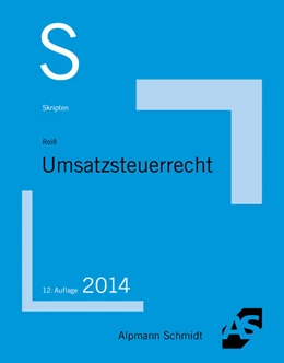 Abbildung von Reiß | Skript Umsatzsteuerrecht | 12. Auflage | 2014 | beck-shop.de