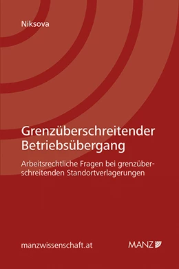 Abbildung von Niksova | Grenzüberschreitender Betriebsübergang | 1. Auflage | 2014 | beck-shop.de