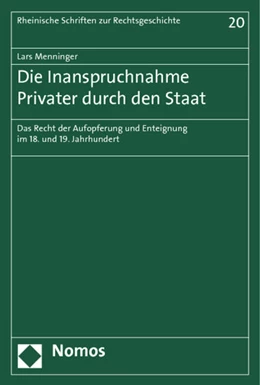 Abbildung von Menninger | Die Inanspruchnahme Privater durch den Staat | 1. Auflage | 2014 | 20 | beck-shop.de