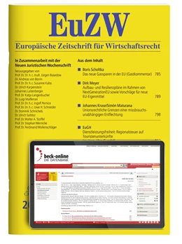 Abbildung von EuZW • Europäische Zeitschrift für Wirtschaftsrecht | 29. Auflage | 2024 | beck-shop.de