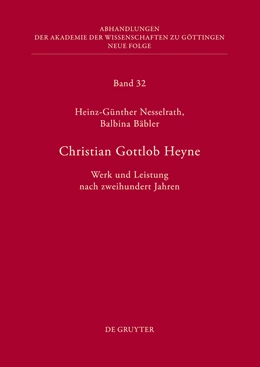Abbildung von Bäbler / Nesselrath | Christian Gottlob Heyne | 1. Auflage | 2014 | beck-shop.de