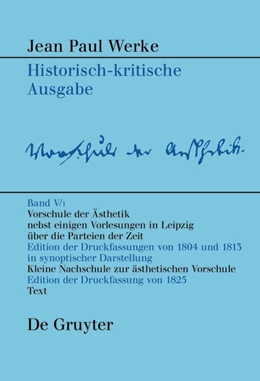 Abbildung von Bambeck | Vorschule der Aesthetik | 1. Auflage | 2014 | beck-shop.de
