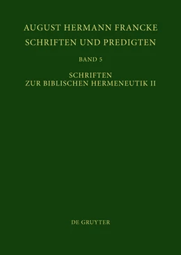Abbildung von Soboth | Schriften und Predigten 5. Schriften zur Biblischen Hermeneutik II | 1. Auflage | 2018 | beck-shop.de