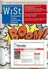 Abbildung von WiSt • Wirtschaftswissenschaftliches Studium - Zeitschrift für Studium und Forschung | 53. Jahrgang | 2024 | beck-shop.de