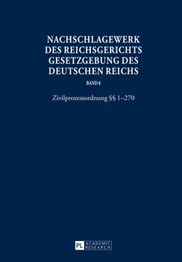 Abbildung von Glöckner / Schubert | Nachschlagewerk des Reichsgerichts - Gesetzgebung des Deutschen Reichs | 1. Auflage | 2014 | 8 | beck-shop.de