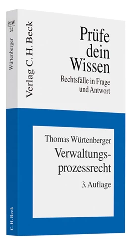 Abbildung von Würtenberger | Verwaltungsprozessrecht | 3. Auflage | 2007 | Band 24 | beck-shop.de