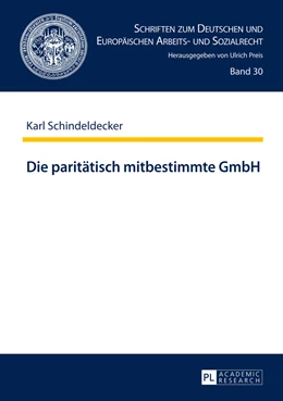 Abbildung von Schindeldecker | Die paritätisch mitbestimmte GmbH | 1. Auflage | 2014 | 30 | beck-shop.de