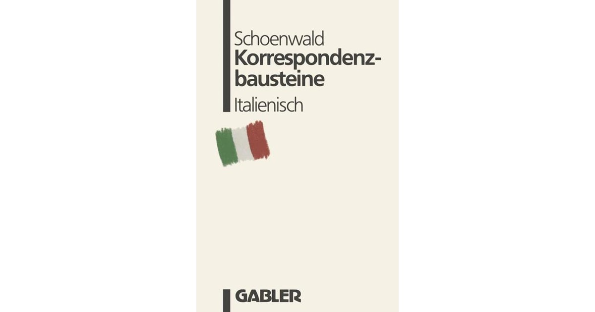 Korrespondenzbausteine Italienisch Schoenwald 1988 2014 Buch