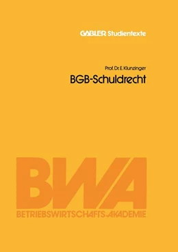 Abbildung von Klunzinger | BGB-Schuldrecht | 1. Auflage | 1977 | beck-shop.de