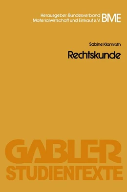 Abbildung von Klamroth | Rechtskunde | 1. Auflage | 1979 | beck-shop.de