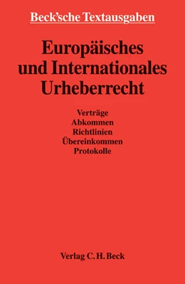 Abbildung von Europäisches und Internationales Urheberrecht | 1. Auflage | 2006 | beck-shop.de