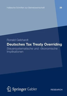 Abbildung von Gebhardt | Deutsches Tax Treaty Overriding | 1. Auflage | 2012 | beck-shop.de
