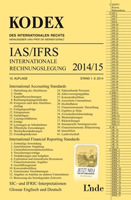 Abbildung von Wagenhofer | KODEX Internationale Rechnungslegung IAS/IFRS 2014/15 | 15. Auflage | 2014 | beck-shop.de
