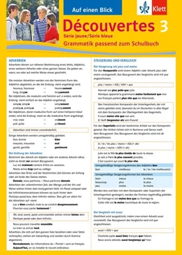 Abbildung von Bachhausen | Découvertes Série jaune und bleue 3. Grammatik | 1. Auflage | 2014 | beck-shop.de