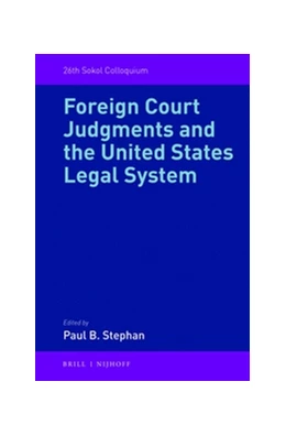 Abbildung von Stephan | Foreign Court Judgments and the United States Legal System | 1. Auflage | 2014 | 7 | beck-shop.de