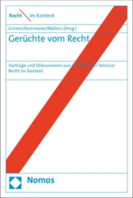 Abbildung von Grimm / Kemmerer | Gerüchte vom Recht | 1. Auflage | 2015 | 1 | beck-shop.de
