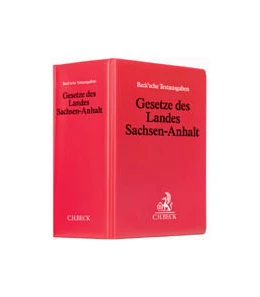 Abbildung von Gesetze des Landes Sachsen-Anhalt Hauptordner 86 mm • 1 Ersatzordner (leer) | 1. Auflage | | beck-shop.de