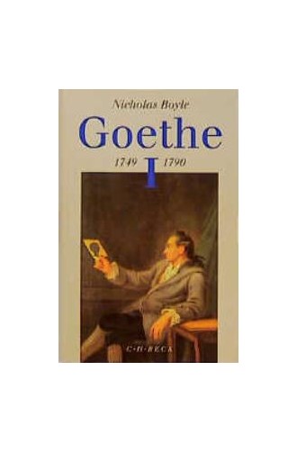 Cover: Nicholas Boyle, Goethe: 1749-1790