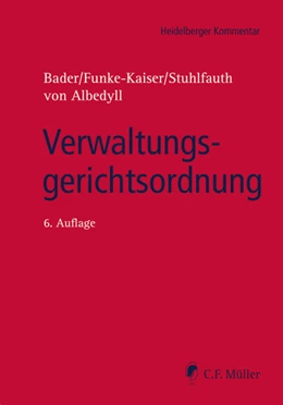 Abbildung von Bader / Funke-Kaiser | Verwaltungsgerichtsordnung | 6. Auflage | 2015 | beck-shop.de