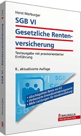 Abbildung von Marburger | SGB VI - Gesetzliche Rentenversicherung | 8. Auflage | 2014 | beck-shop.de