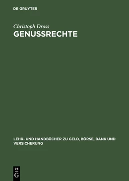 Abbildung von Dross | Genussrechte | 1. Auflage | 2014 | beck-shop.de