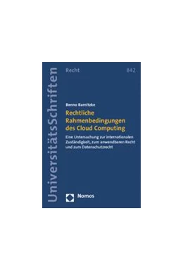 Abbildung von Barnitzke | Rechtliche Rahmenbedingungen des Cloud Computing | 1. Auflage | 2014 | 842 | beck-shop.de