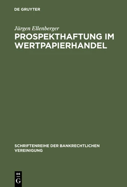 Abbildung von Ellenberger | Prospekthaftung im Wertpapierhandel | 1. Auflage | 2014 | beck-shop.de