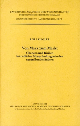 Abbildung von Ziegler, Rolf | Von Marx zu Markt | 1. Auflage | 2000 | Heft 2000/1 | beck-shop.de