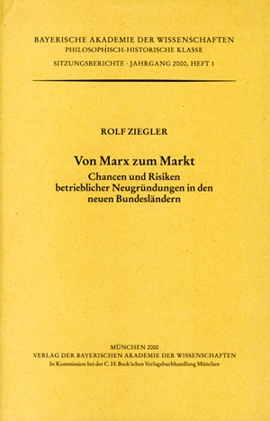 Cover: Rolf Ziegler, Von Marx zu Markt