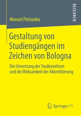 Abbildung von Pietzonka | Gestaltung von Studiengängen im Zeichen von Bologna | 1. Auflage | 2014 | beck-shop.de