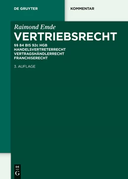 Abbildung von Emde | Vertriebsrecht | 3. Auflage | 2014 | beck-shop.de