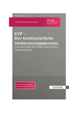 Abbildung von Dgq | KVP - Der Kontinuierliche Verbesserungsprozess | 1. Auflage | 2014 | beck-shop.de