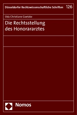 Abbildung von Goetzke | Die Rechtsstellung des Honorararztes | 1. Auflage | 2014 | 126 | beck-shop.de