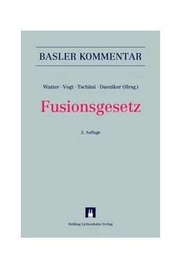 Abbildung von Watter / Vogt | Fusionsgesetz: FusG | 2. Auflage | 2015 | beck-shop.de