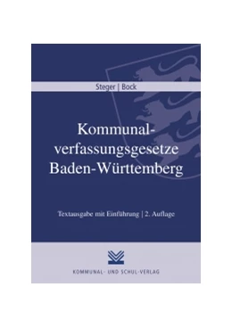 Abbildung von Kommunalverfassungsgesetze Baden-Württemberg | 1. Auflage | 2014 | beck-shop.de