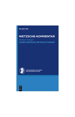 Abbildung von Neymeyr | Kommentar zu Nietzsches 