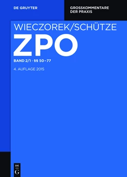 Abbildung von Mansel / Schulze | Zivilprozessordnung und Nebengesetze 2. §§ 50-127a | 4. Auflage | 2017 | beck-shop.de