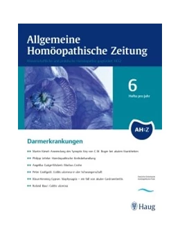 Abbildung von AHZ - Allgemeine Homöopathische Zeitung | 263. Auflage | 2022 | beck-shop.de