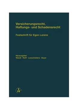 Abbildung von Wandt / Reiff | Versicherungsrecht, Haftungs- und Schadensrecht | 1. Auflage | 2014 | beck-shop.de