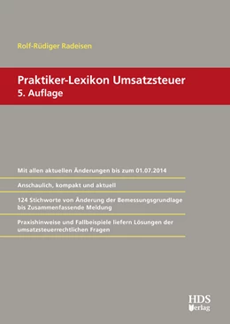 Abbildung von Radeisen | Praktiker-Lexikon Umsatzsteuer | 5. Auflage | 2014 | beck-shop.de