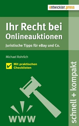 Abbildung von Rohrlich | Ihr Recht bei Onlineauktionen | 1. Auflage | 2014 | beck-shop.de