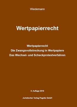 Abbildung von Wiedemann | Wertpapierrecht | 5. Auflage | 2016 | beck-shop.de