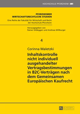 Abbildung von Maletzki | Inhaltskontrolle nicht individuell ausgehandelter Vertragsbestimmungen in B2C-Verträgen nach dem Gemeinsamen Europäischen Kaufrecht | 1. Auflage | 2014 | 4 | beck-shop.de