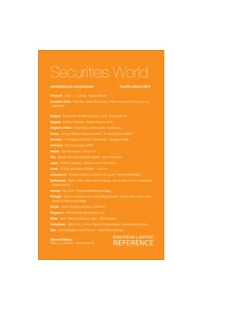 Abbildung von Calkoen | Securities World | 4. Auflage | 2014 | beck-shop.de