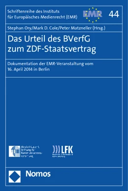 Abbildung von Ory / Cole | Das Urteil des BVerfG zum ZDF-Staatsvertrag | 1. Auflage | 2014 | 44 | beck-shop.de