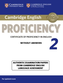 Abbildung von Cambridge English Proficiency 2 Student's Book without Answers | 1. Auflage | 2015 | beck-shop.de